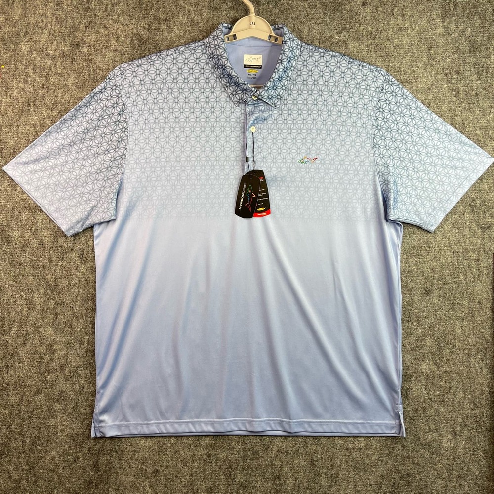 Greg Norman Mens T-Shirts Size XXL Play Dry Blue